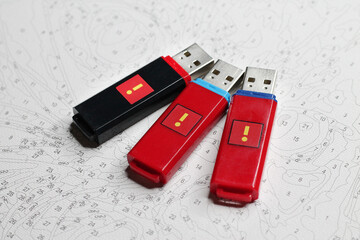 A USB drive with protective software