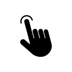 Fototapeta premium Hand click icon vector. pointer icon vector. hand cursor icon vector