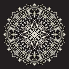 ornamental round lace ornament