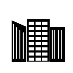 hotel building icon design illustration