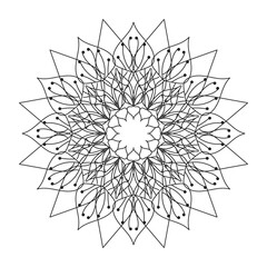 Uniq Mandala shaped circular pattern with the latest art decoration