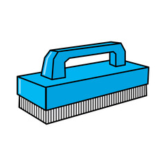 bathroom brush vector illustration