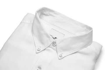 Stylish male shirt on white background
