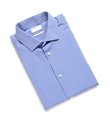Stylish male shirt on white background