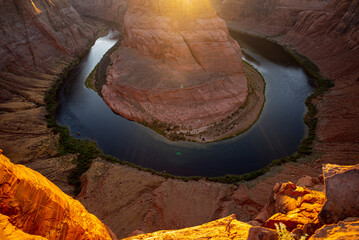 Arizona Horseshoe Bend of Colorado River in Grand Canyon.