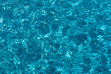 Background of water, surface blue swimming pool.