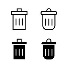 Trash can icon