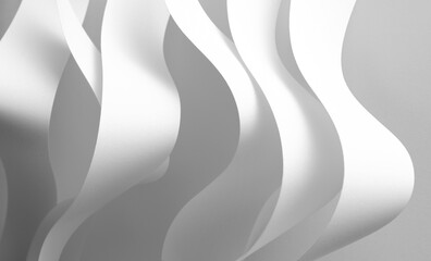 Wavy shapes, abstract background