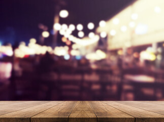 3D rendering, wooden top table on isolate blurred background 