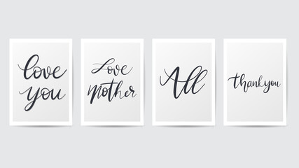 Text handwritten calligraphy vector , isolated on white background, Illustration Vector EPS 10