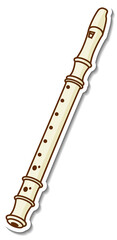 Sticker flute musical instrument