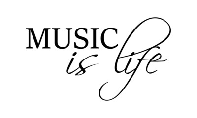 Obraz premium Music Lovers slogan for print or use as poster, card, flyer or T Shirt