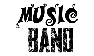 Music Lovers slogan for print or use as poster, card, flyer or T Shirt