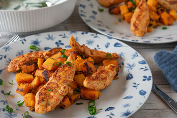 Chicken with sweet potatoes