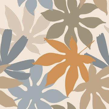 Modern floral background in natural colors