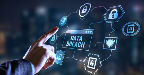 Obraz premium Internet, business, Technology and network concept. Cyber security data protection business technology privacy concept.