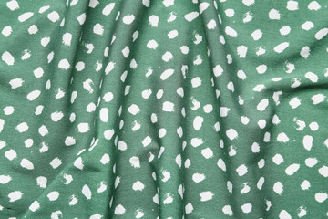 Texture of color fabric with folds