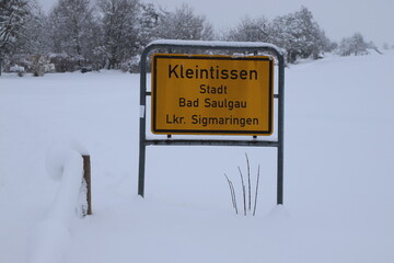 Winterlandschaft in Oberschwaben