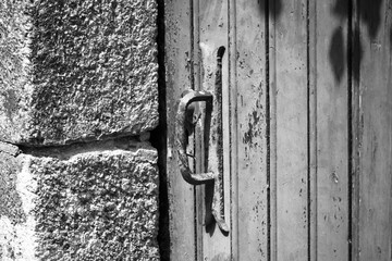 Vielle poignée de porte .