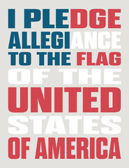 Fototapeta na wymiar Independence day banner or poster template. American national holiday, creative typography flag.