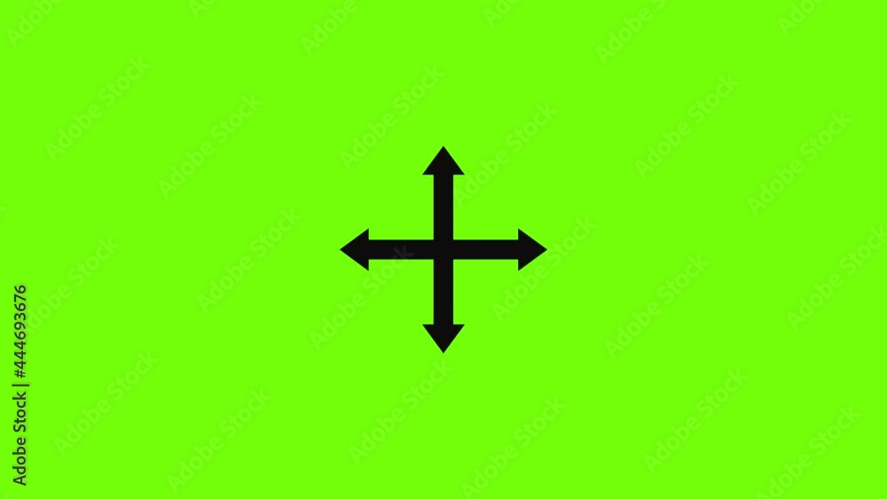 Poster cursor displacement web icon animation