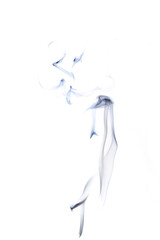 Smoke steam. Blur black smoke, abstract fog or steam mist cloud isolated on white background. Steam flow in pollution, vapor cigarette, gas, dry ice.