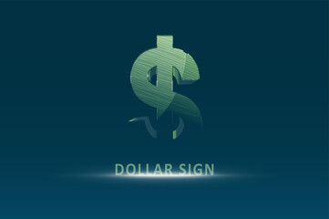Abstract Dollar Sign