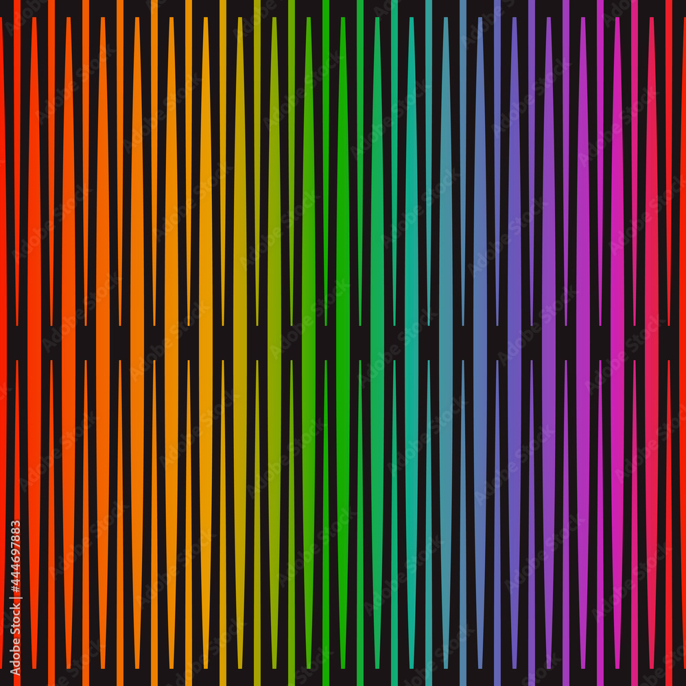 Poster rainbow stripes pattern. vector multicolor and gradient lines.