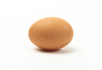 Eggs on white background