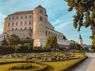 Fototapeta na wymiar Mikulov Castle, Moravia, Czech Republic. Nikolsburg