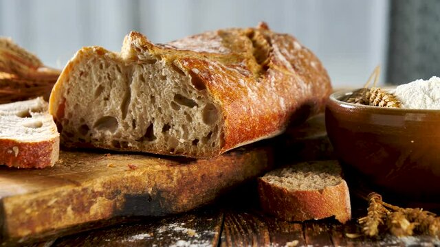 assorted of rustic bread