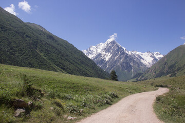mountain road in the mountains