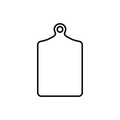 cutting board vector icon.  Cooking symbol