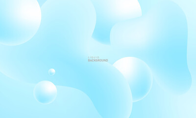 abstract modern shapes. blue Pastel liquid. creative minimalist. postcard or brochure cover design. gradient background