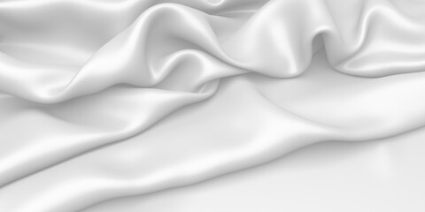 Naklejka premium White fabric texture background. Luxury cloth background
