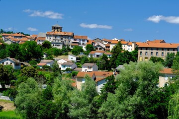 Fototapeta premium village de retournac haute-loire