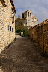 Fototapeta na wymiar View of the medieval village of Rello, Soria, Castilla y León, Spain.