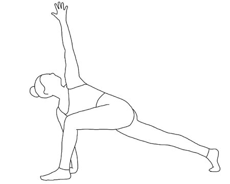 yoga, parivrtta parsvakonasana, revolved side angle pose
