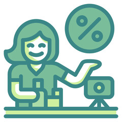 commission blue line icon