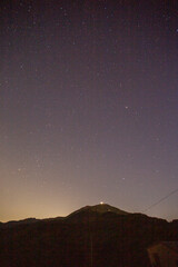 summer starry shooting stars and planets