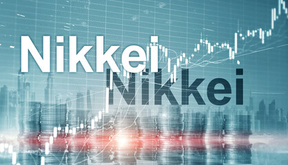 The Nikkei 225 Stock Average Index. Financial Business Economic concept