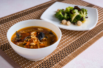 famous delicious hot and sour soup