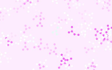 Light Pink, Green vector pattern with artificial intelligence network.
