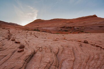 An overlooking landscape view of Glen Canyon National Recreation Area, Arizona