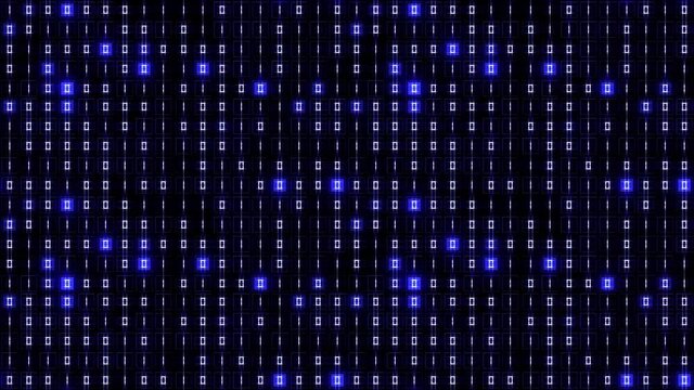 Digital background with changing numbers