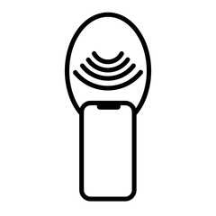 nfs phone icon vector illustration design