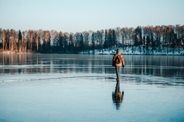 ice on the river