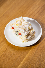 dessert on the plate