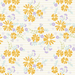 Yellow Flowers and Summer Garden