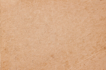 Texture of old cardboard with wrinkle, scratch, spots, background